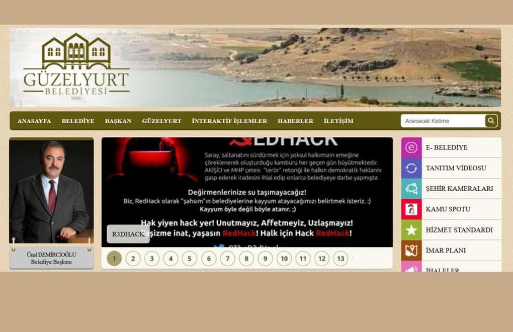 Redhack AKP'li belediyelerin internet sitelerini hackledi
