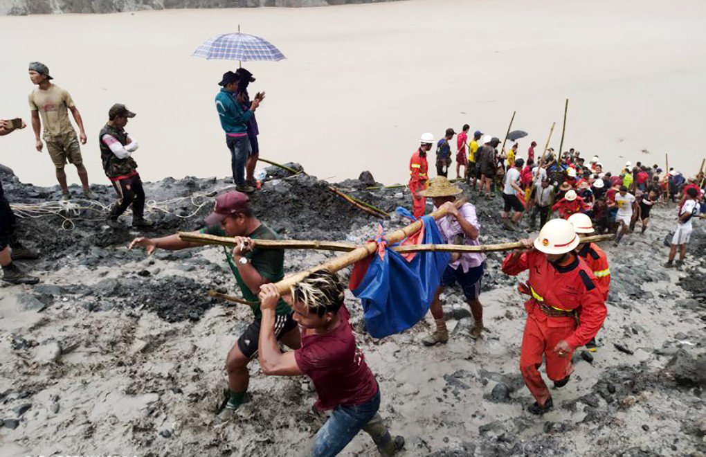 Myanmar'da yeşim madeninde heyelan: 162 ölü