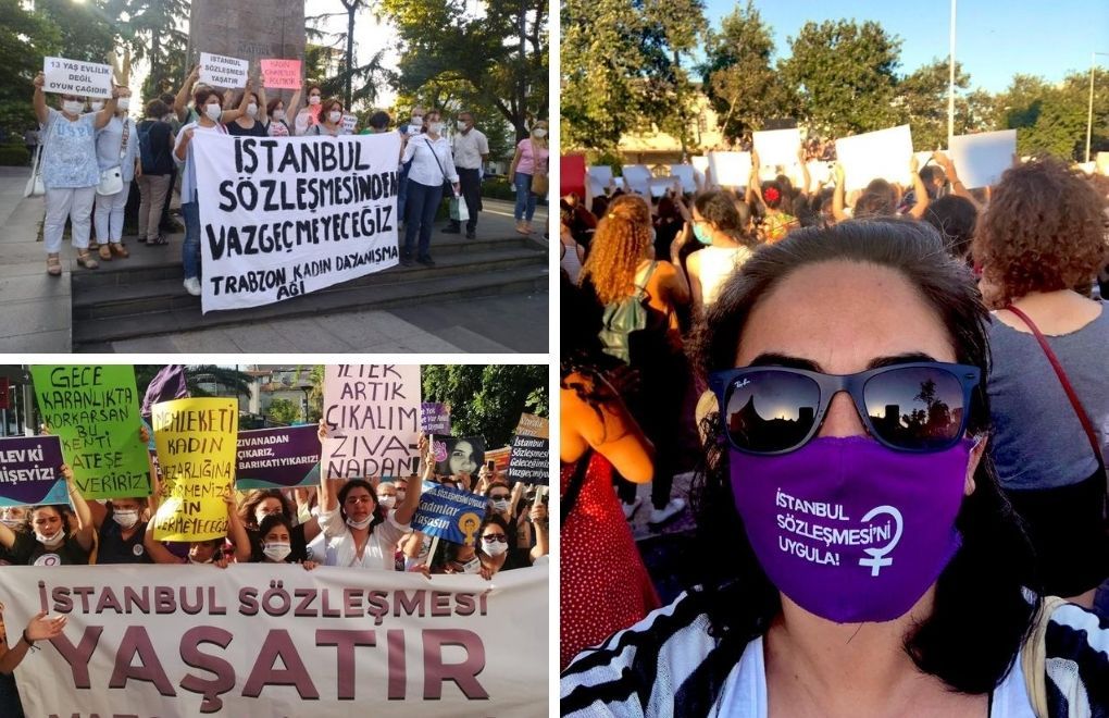Kadınlar alanlarda: Hayatlarımız için İstanbul Sözleşmesi uygulansın