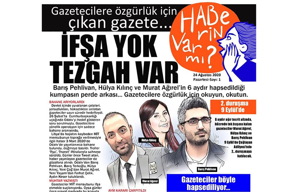 Tutuklu gazeteciler için gazete: #İfşaYokTezgahVar