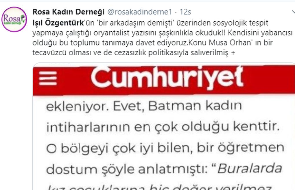Batman'dan yazar Işıl Özgentürk'e "özür dile" çağrısı