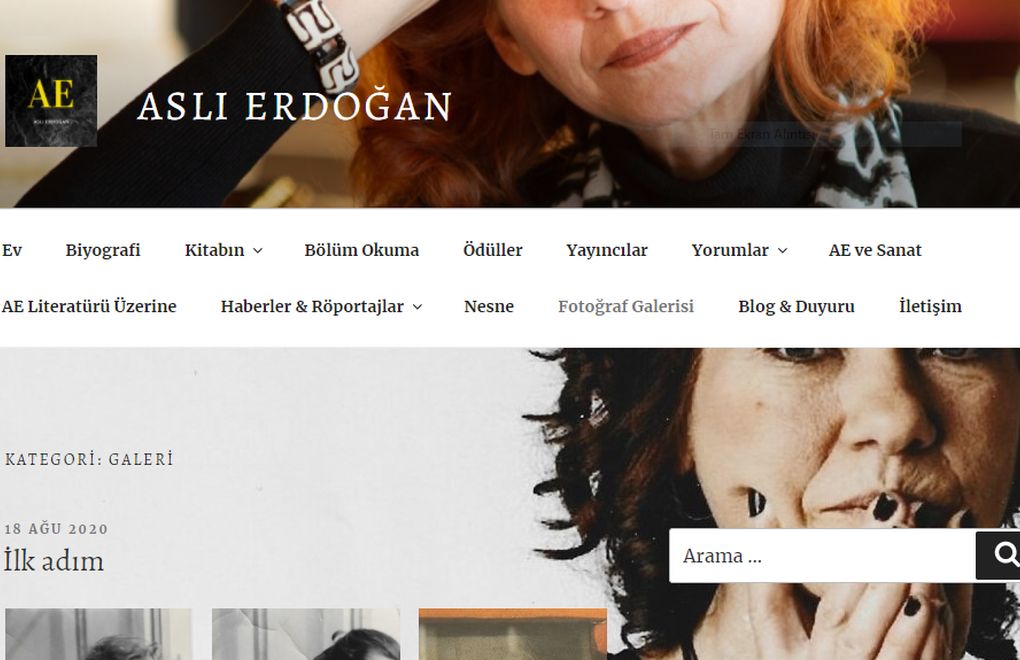 Yazar Aslı Erdoğan’ın web sayfası açıldı