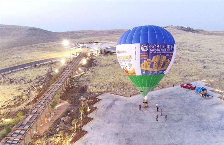 Hot air balloon rides start in Göbeklitepe