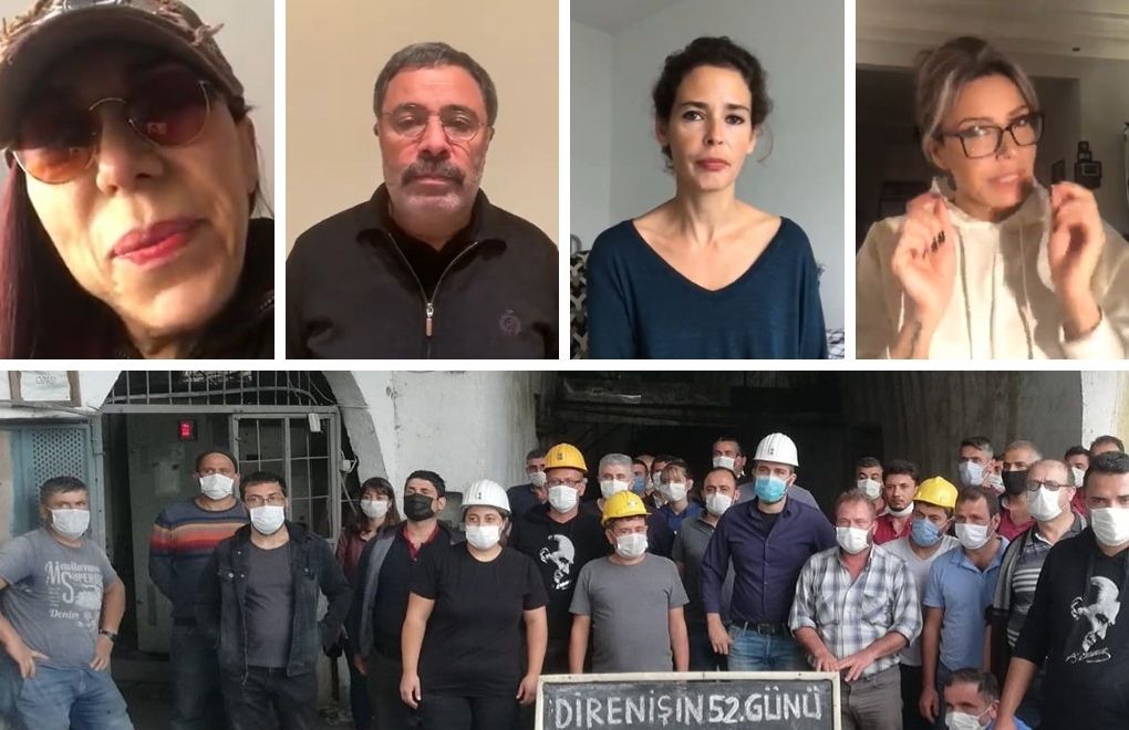 Sanatçılardan işçilere destek: "Madencilerle yürüyoruz"