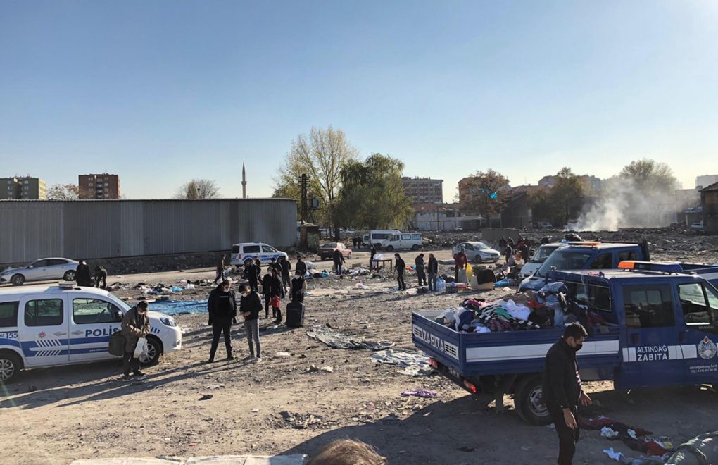 Ankara'da “bit pazarı”na polis müdahalesi