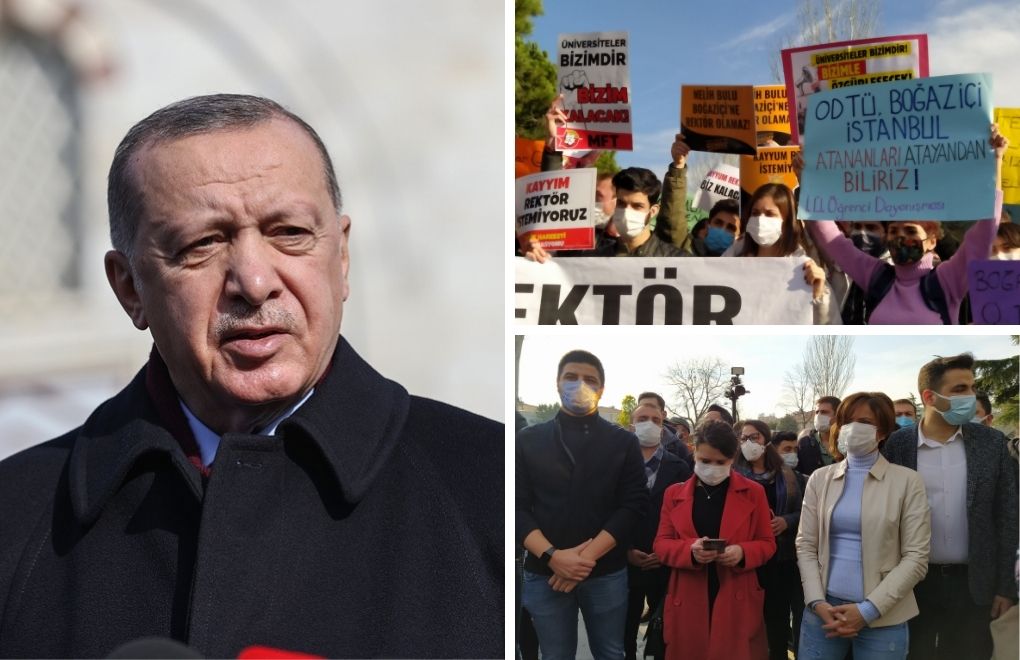 Erdoğan says Bulu suitable for rectorship, calls Boğaziçi University protesters 'terrorists'