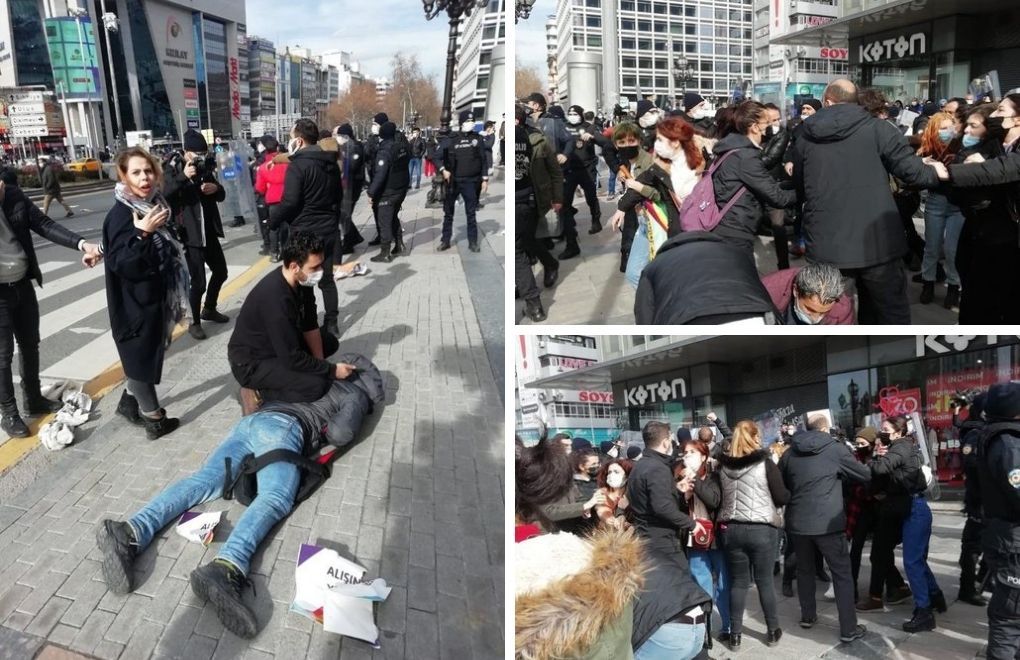 Ankara'daki Boğaziçi protestosuna polis saldırısı