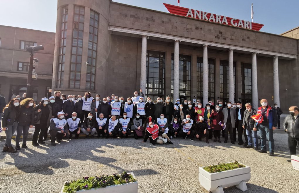 BTS ile Haber-Sen ihraç ve sürgünlere karşı Ankara’ya yürüdü