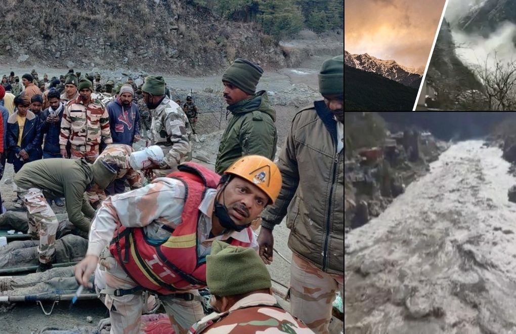 Hindistan'ta kopan buzul: En az 19 ölü 