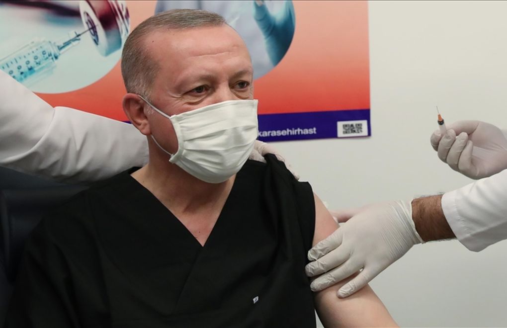 Erdoğan’a ikinci doz aşı yapıldı