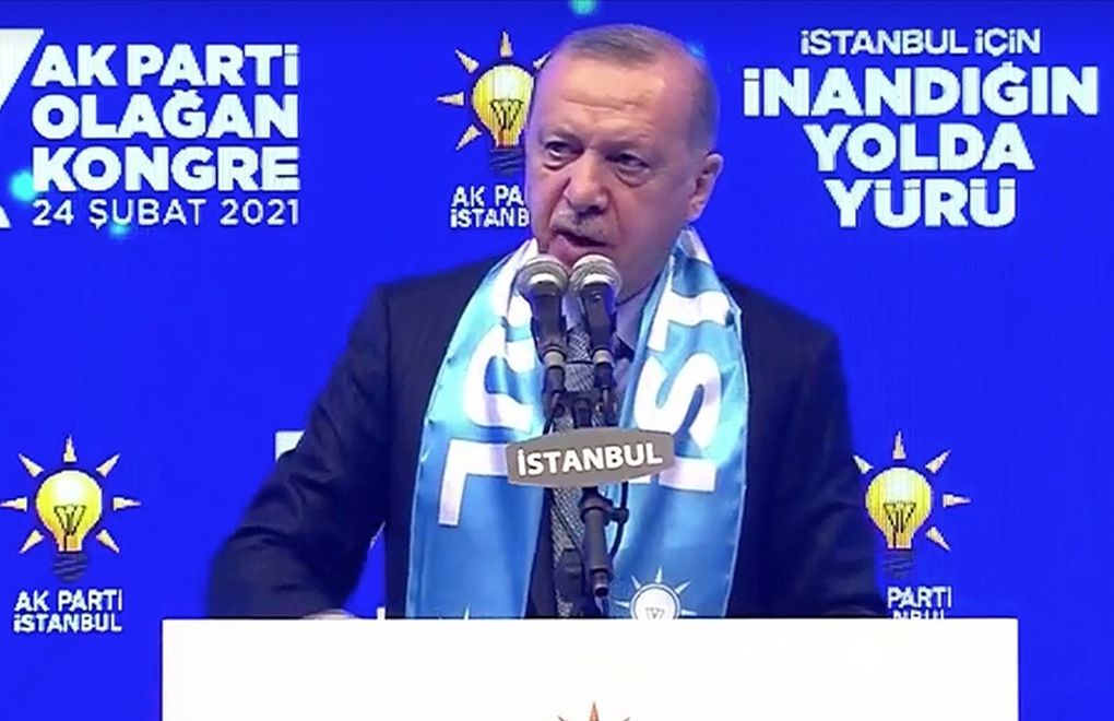 Erdoğan İstanbul İl Kongresinde konuştu