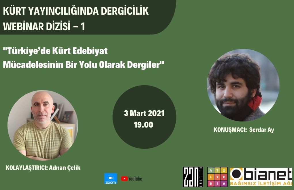 "Kürt Yayıncılığında Dergicilik Webinar Dizisi" 3 Mart'ta 