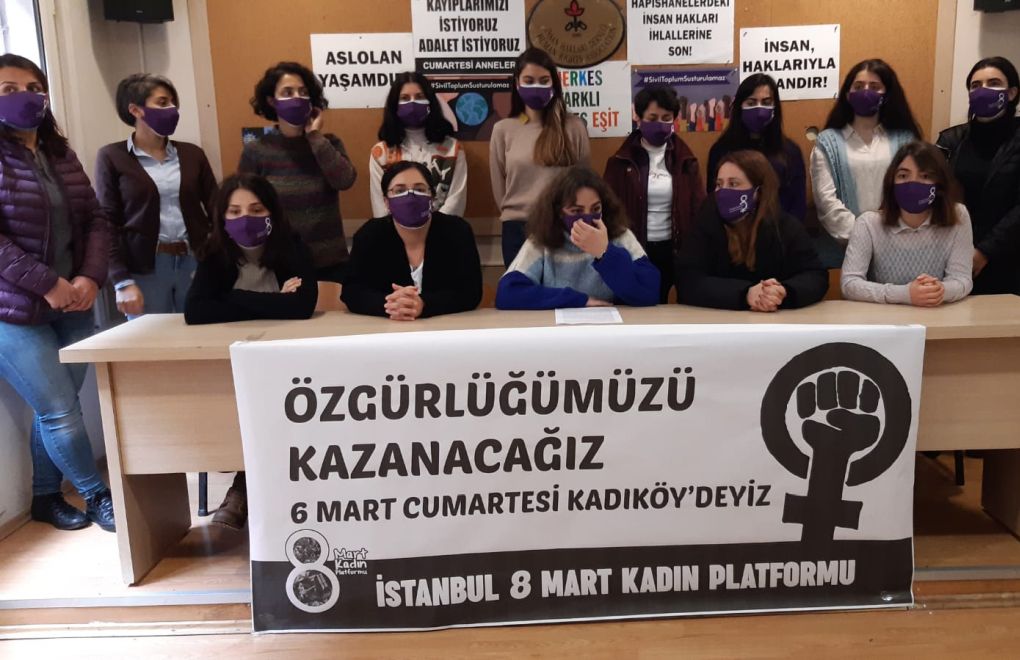 İstanbul 8 Mart Kadın Platformu: 6 Mart’ta Kadıköy’deyiz 