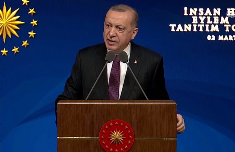 Erdoğan unveils 'human rights action plan'