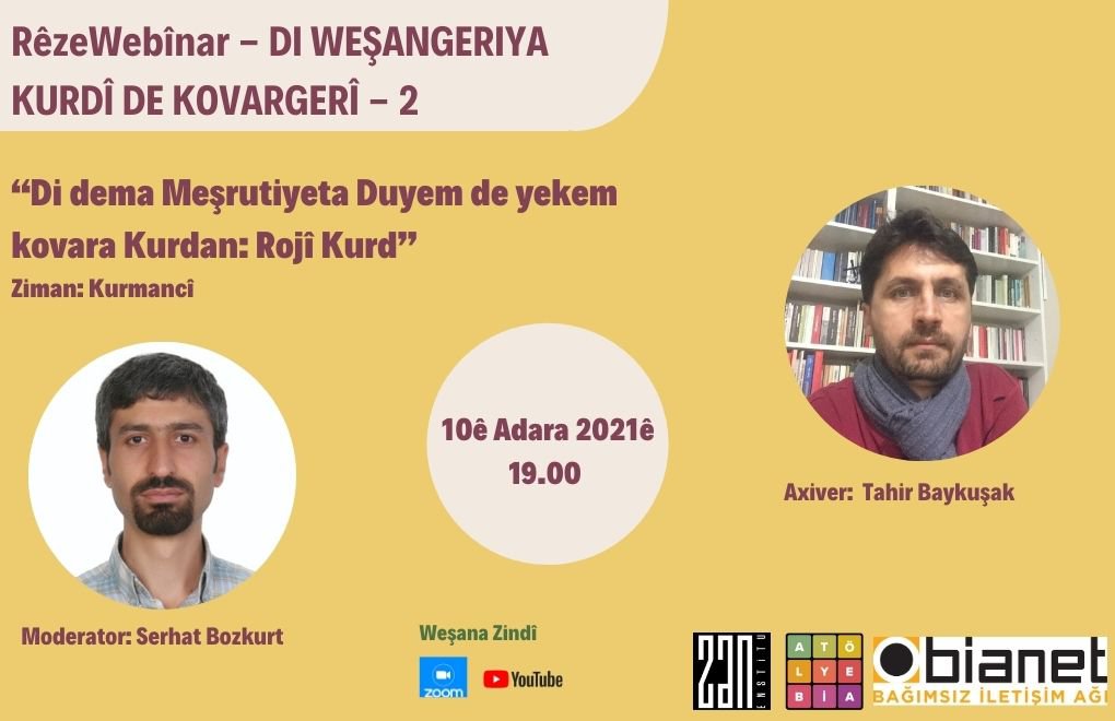 Duyem webînara “Di Weşangeriya Kurdî de Kovargerî": Rojî Kurd