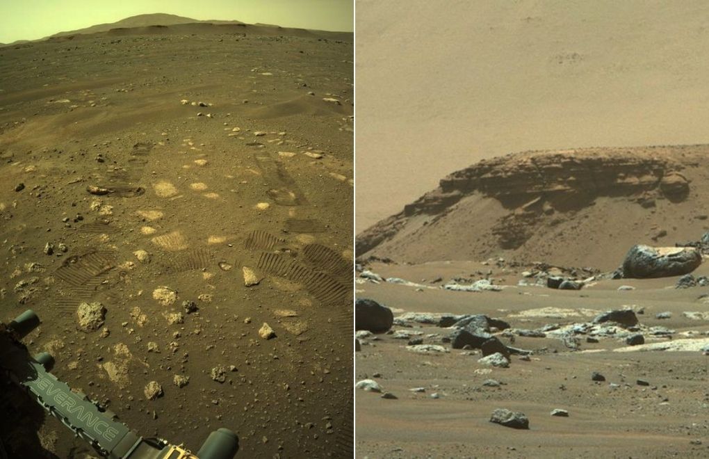 Perseverance Mars'ı keşifte: Kayalar araştırılıyor