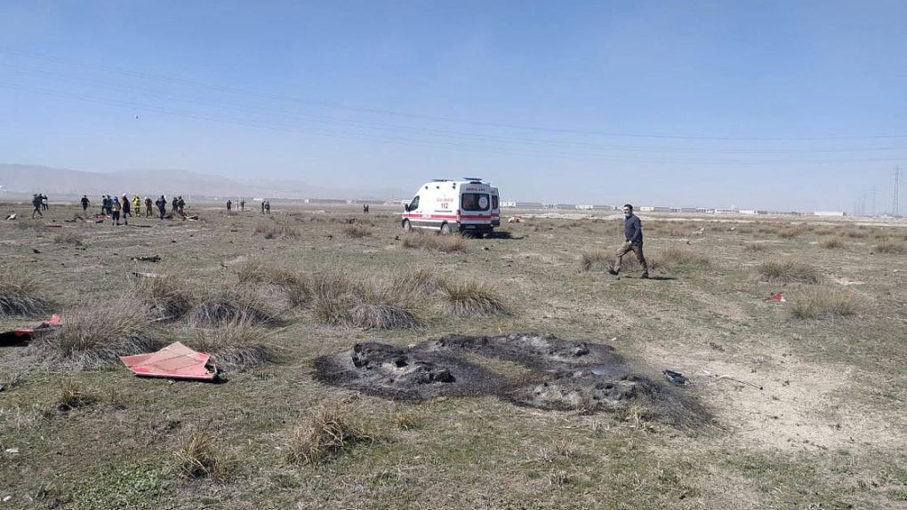 Military plane crashes in Konya, pilot loses his life