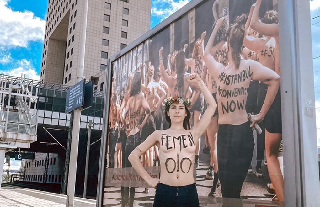 FEMEN’den Almanya'da İstanbul Sözleşmesi eylemi
