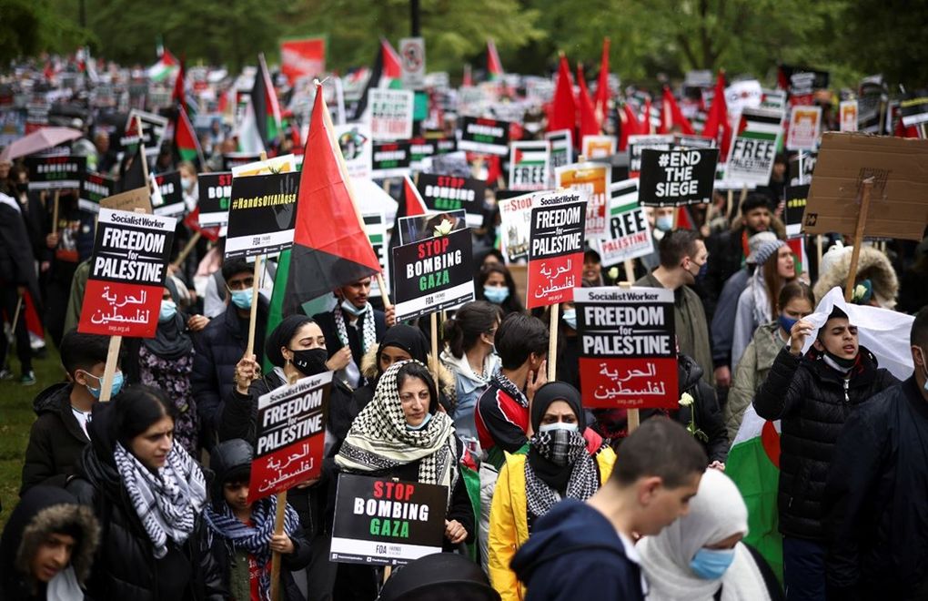 Avrupa'da İsrail protestosu