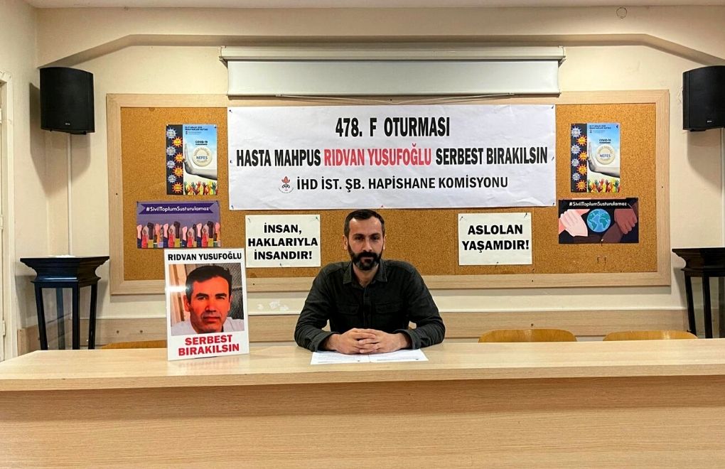 İHD: Hasta mahpus Rıdvan Yusufoğlu serbest bırakılsın