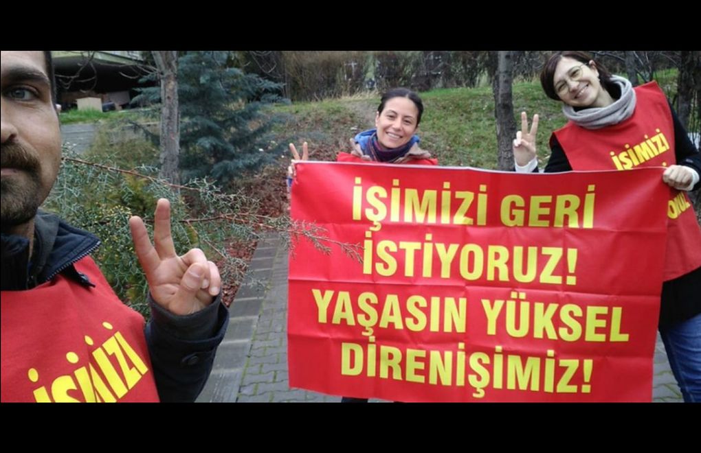 Protesting to get their jobs back, Şahin and Dersulu released