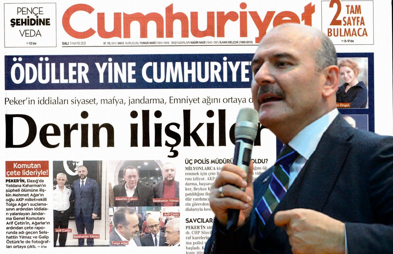 Cumhuriyet newspaper investigated over report on Sedat Peker videos