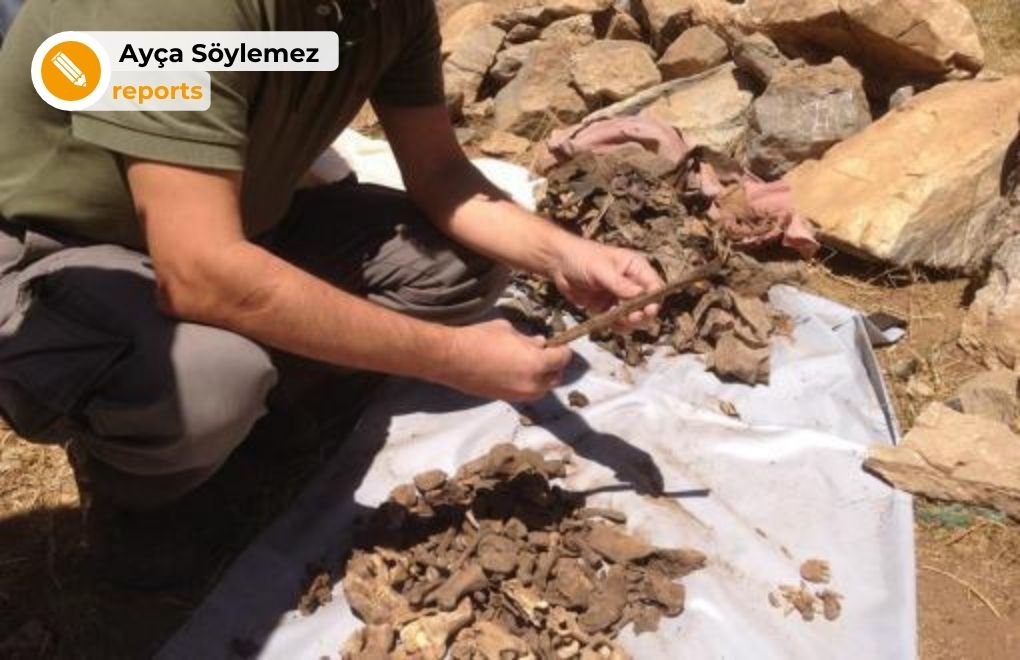 Families demanding bones found in a mass grave billed 40 thousand lira