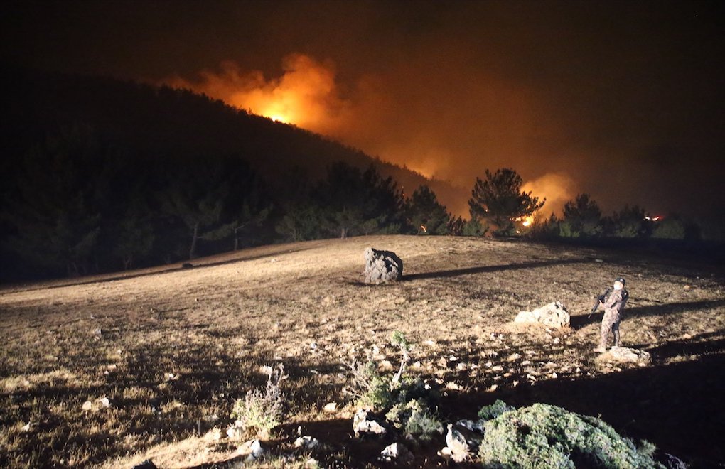 Mersin ve Hatay'da orman yangını