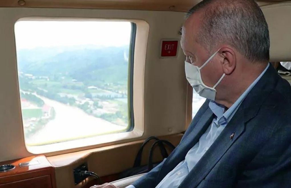 Erdoğan sel bölgesini inceledi: Denge bozuldu
