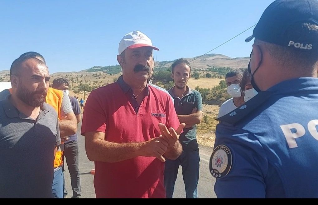 Hozat'ta orman yangını: Belediye başkanları bölgeye sokulmuyor