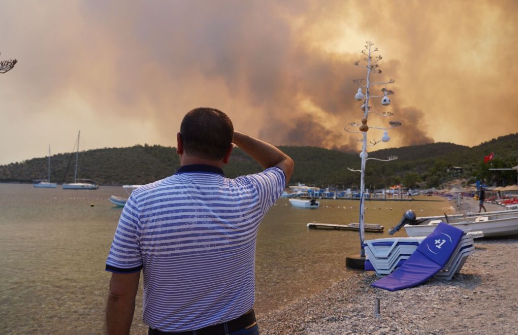 Wildfires threaten residential areas, power plant in Bodrum