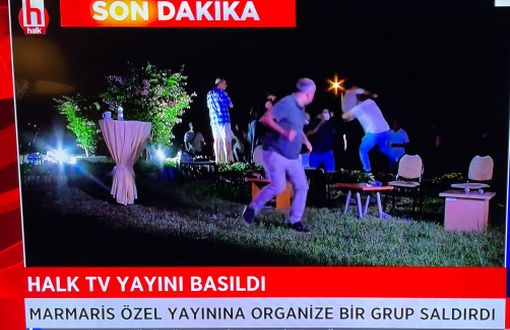 Attack on Halk TV live broadcast in fire-hit Marmaris