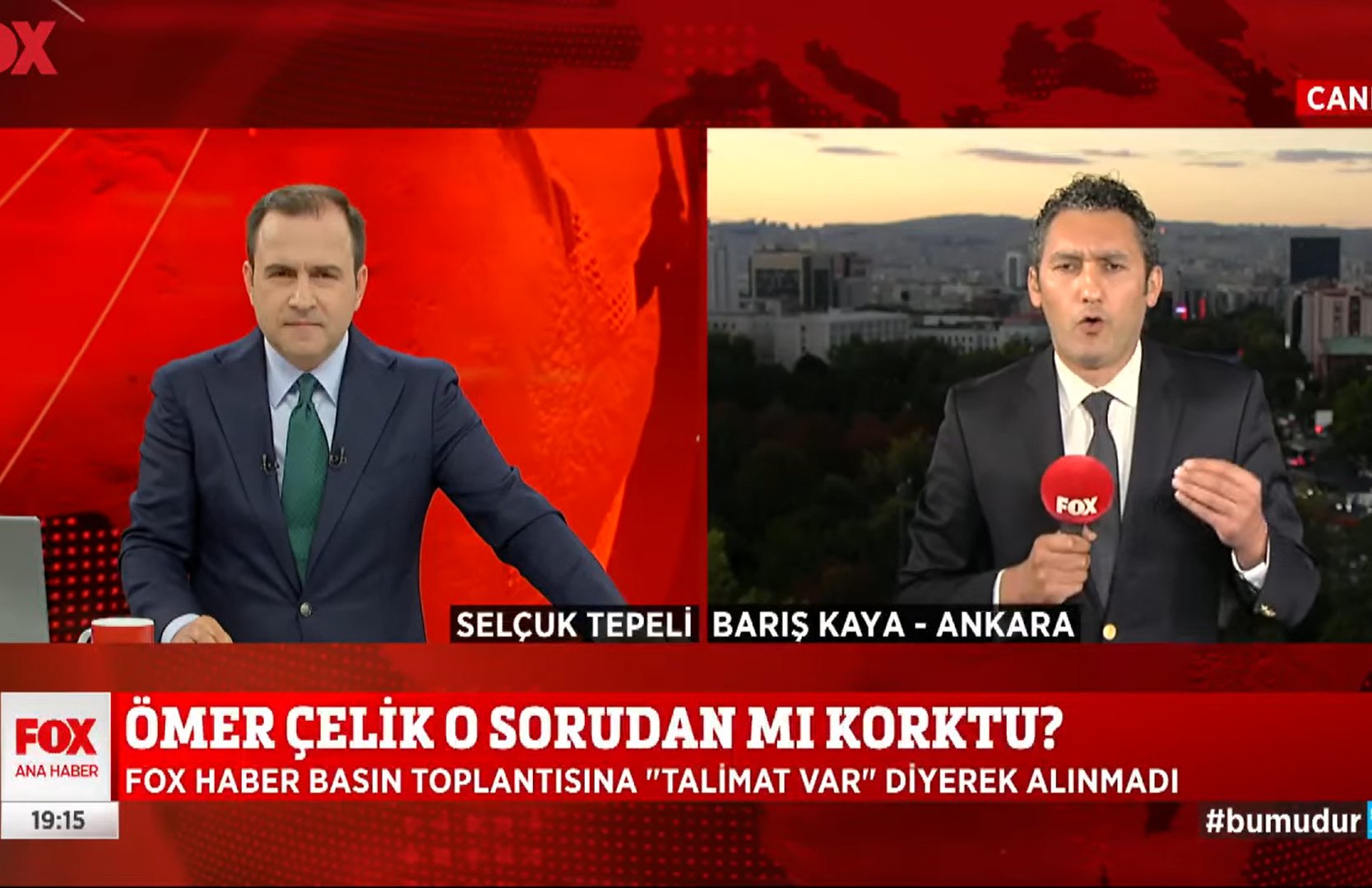 FOX TV reporter not allowed in AKP spokesperson's press conference