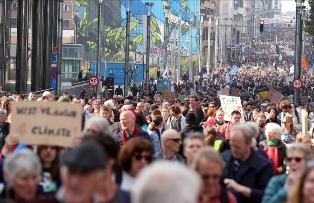 Brüksel'de Glasgow zirvesi öncesi iklim eylemi