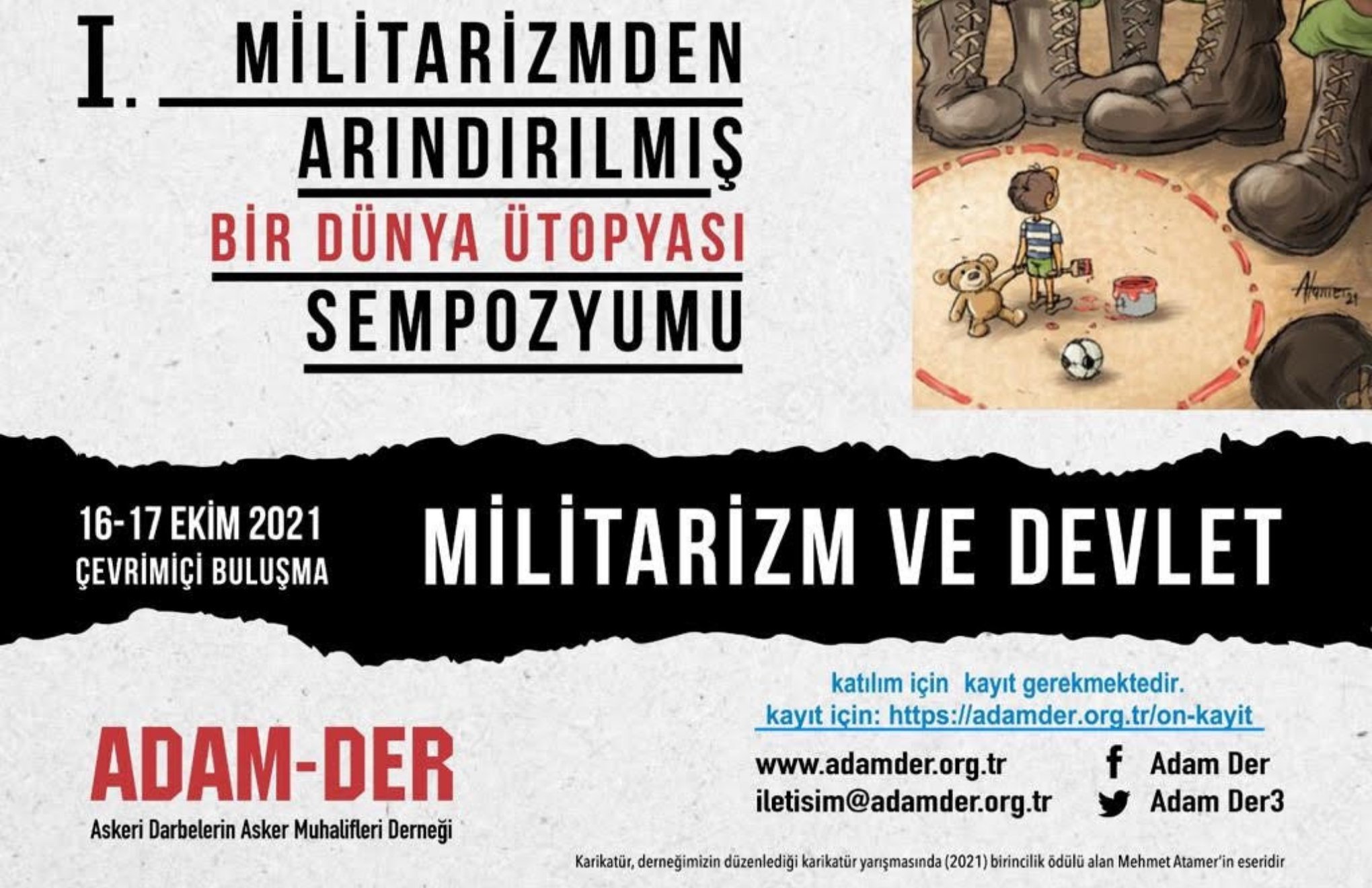 ADAM-DER’den militarizme karşı çevrimiçi buluşma