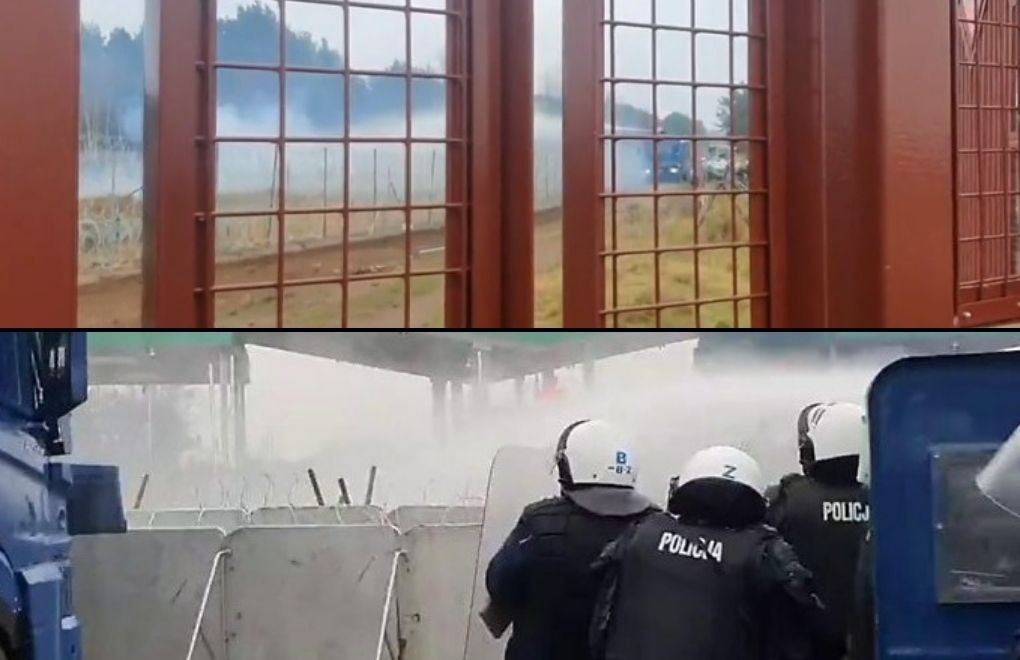 Polonya-Belarus sınırı: Mültecilere biber gazı