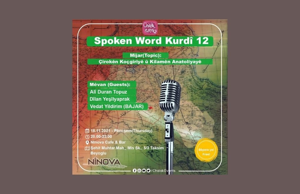 Chalak Events wê "Spoken Word Kurdi"ya 12em pêk bîne