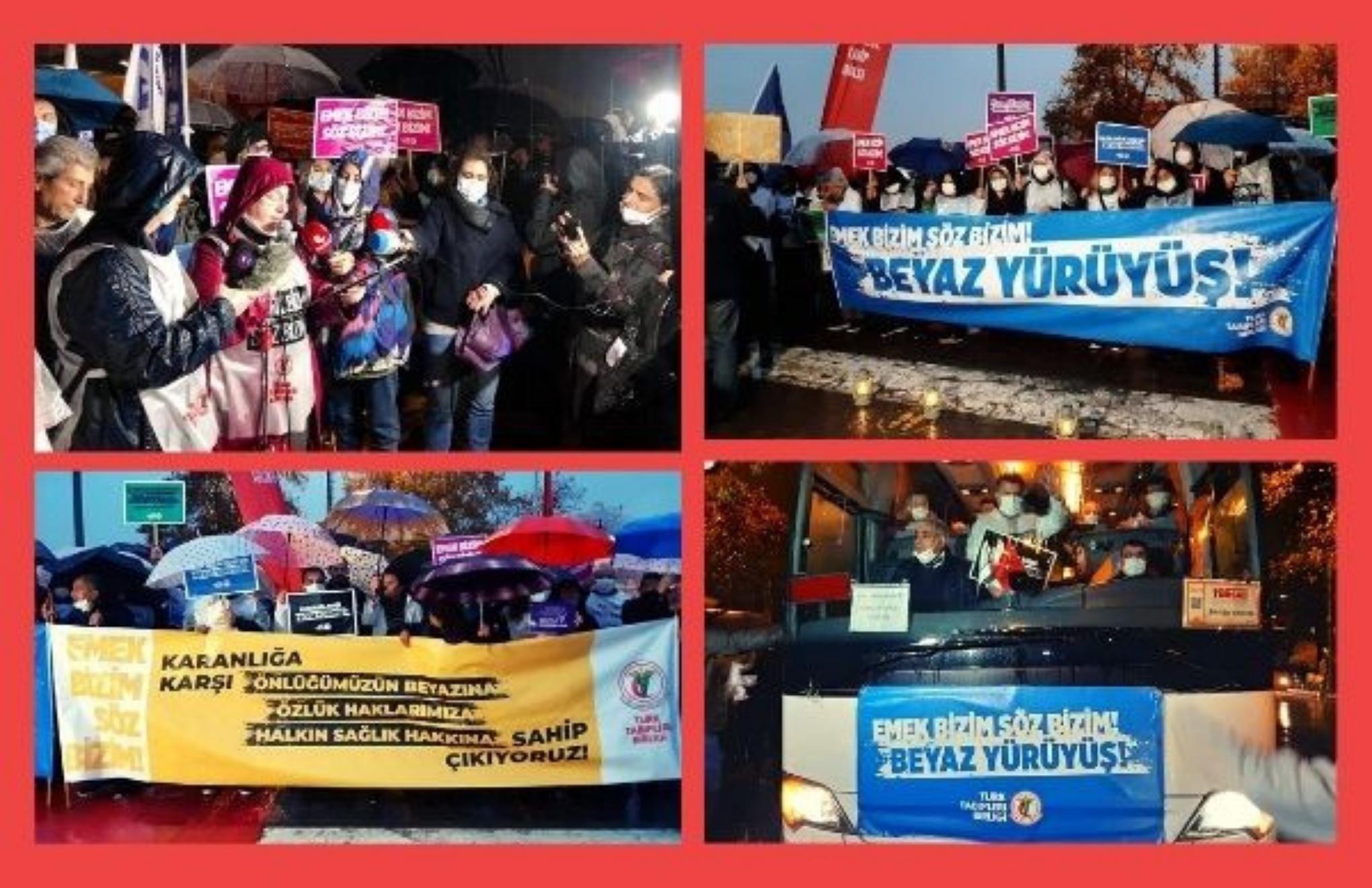 TTB Beyaz Yürüyüş’ünü İstanbul’dan başlattı