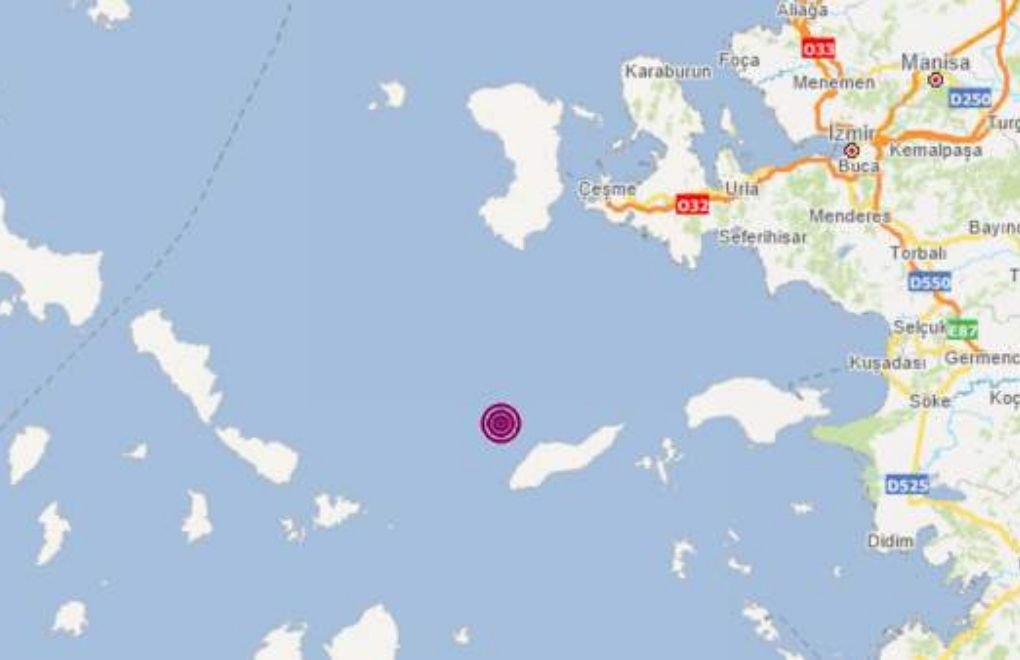 İzmir'de 5,1 büyüklüğünde deprem