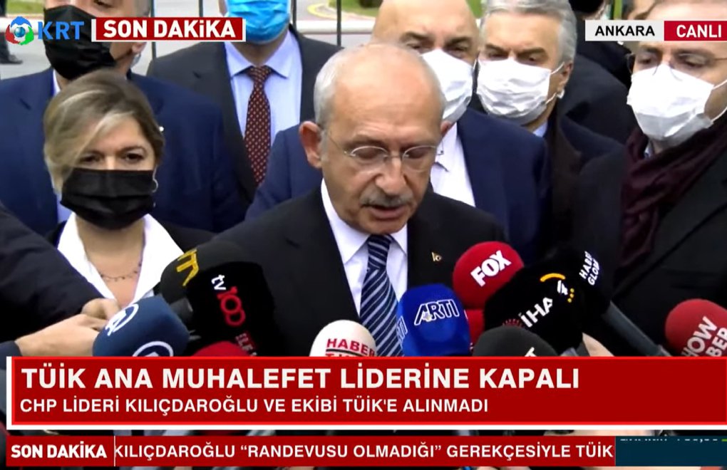 Kılıçdaroğlu TÜİK'in kapısında: Devletin değil sarayın kurumu
