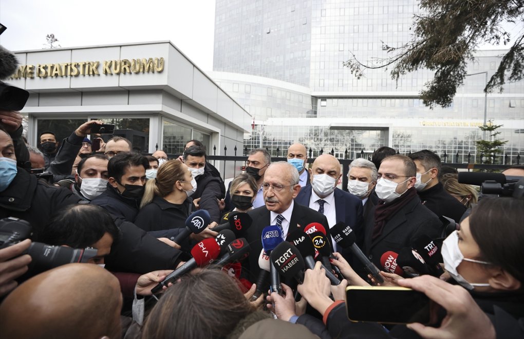 CHP leader not allowed to enter TurkStat building after inflation announcement