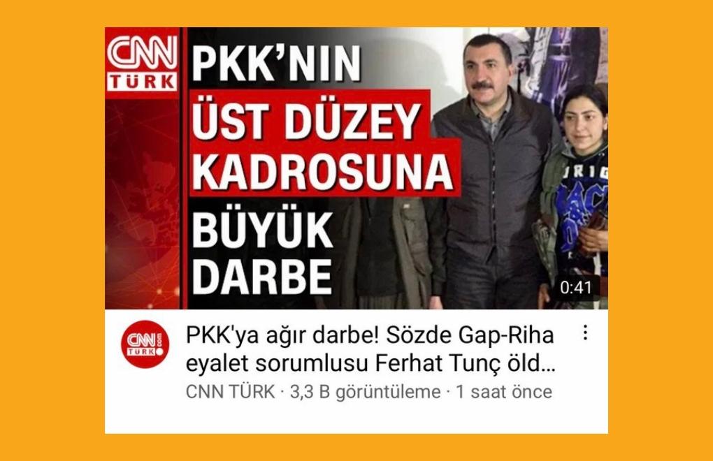 CNN Türk, sanatçı Ferhat Tunç’u "terörist" yapıp öldürdü