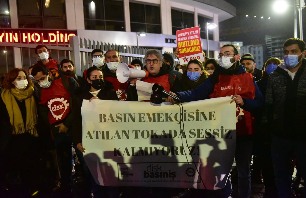 DİSK Basın-İş’ten Muharrem Sarıkaya protestosu