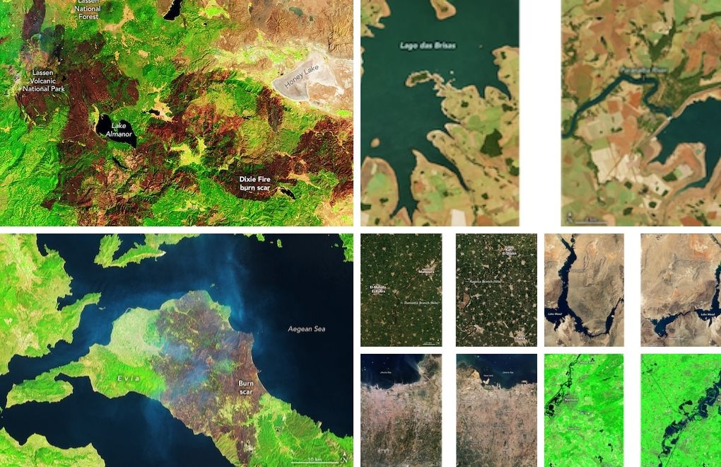 NASA'nın uydu görüntüleriyle 2021'de iklim krizi
