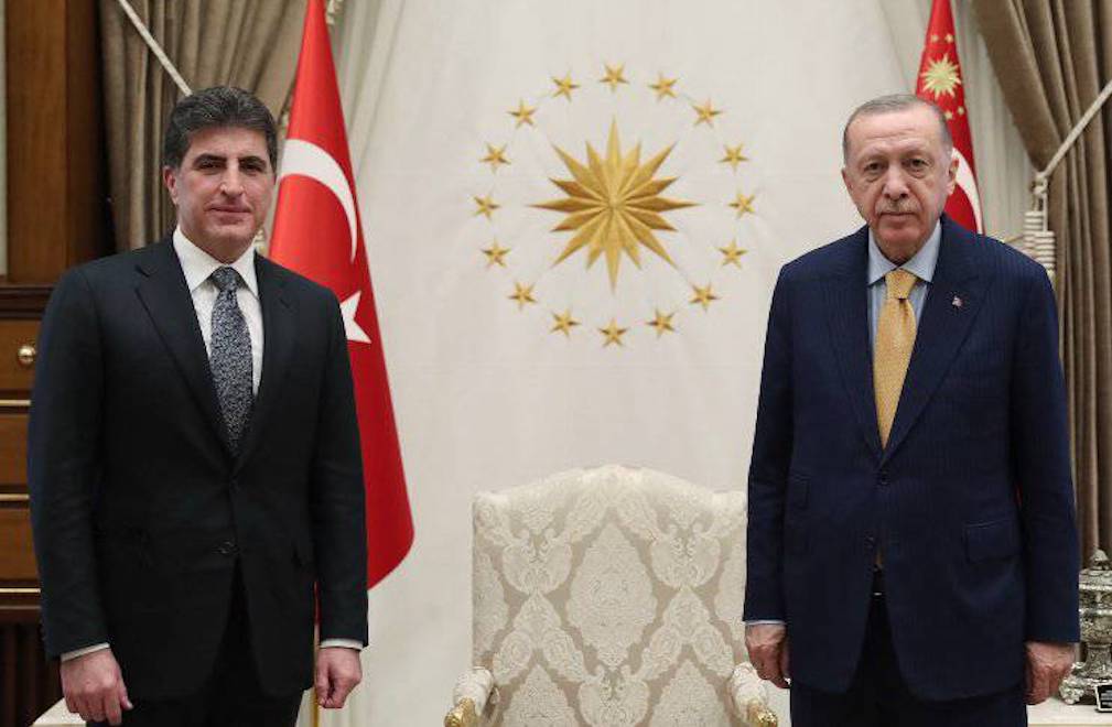 Erdoğan ve Barzani birlikte fotoğraf verdi