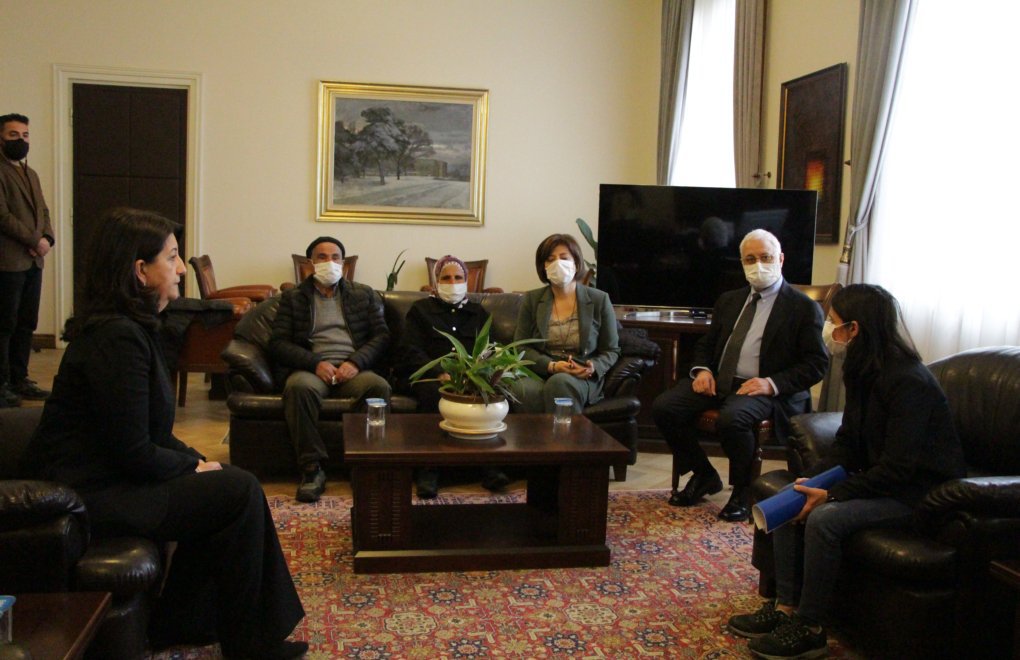 HDP Co-Chair Buldan meets Gülistan Doku's family
