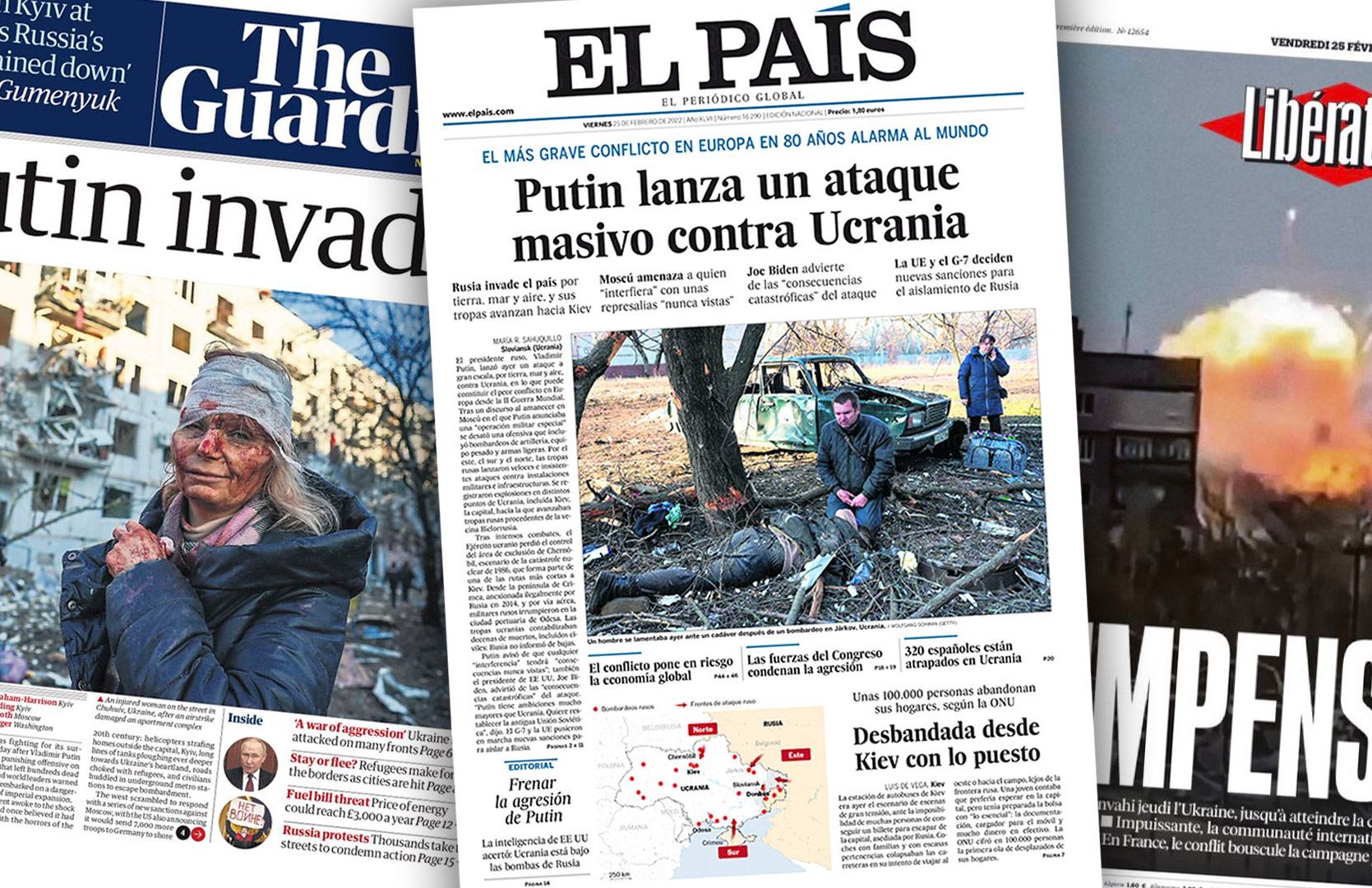Avrupa gazeteleri Rusya'nın Ukrayna'yı işgali için ne yazdı?