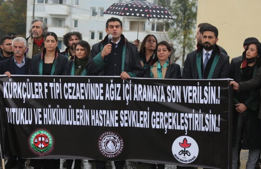 Rights advocates, lawyers in Adana call for an end to ‘mouth search’ in prison