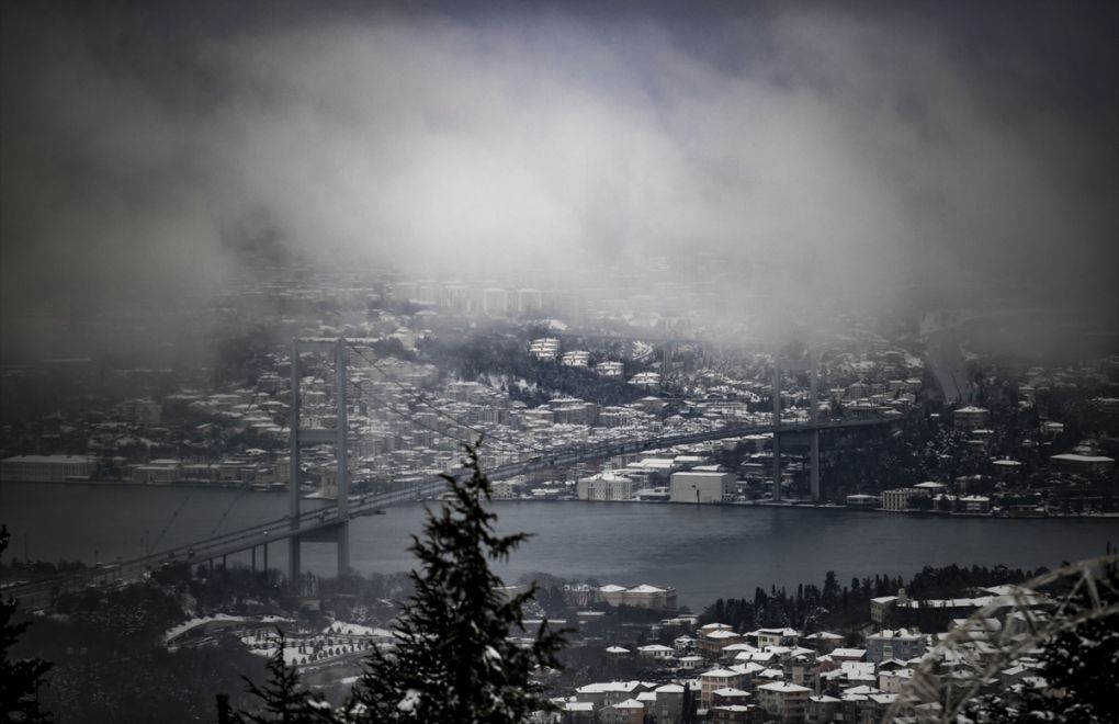 Fotoğraflarla İstanbul'da kar