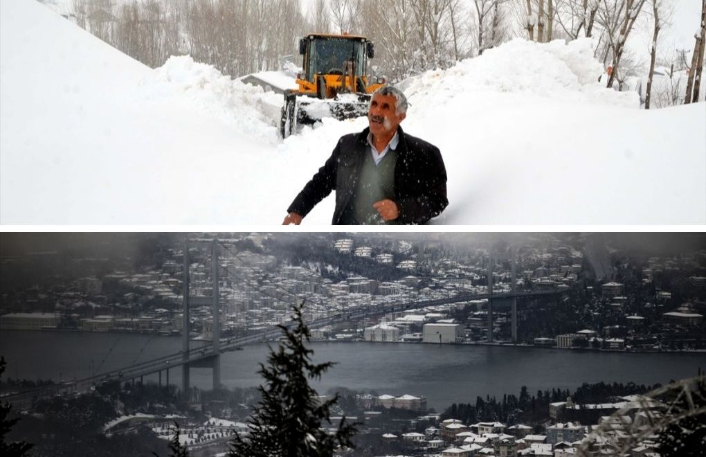 Snowfall in eastern Turkey, İstanbul in pictures